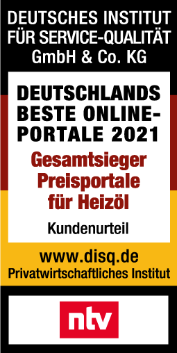 Deutsches Institut für Service-Qualität - Gesamtsieger Preisportale für Heizöl 2021